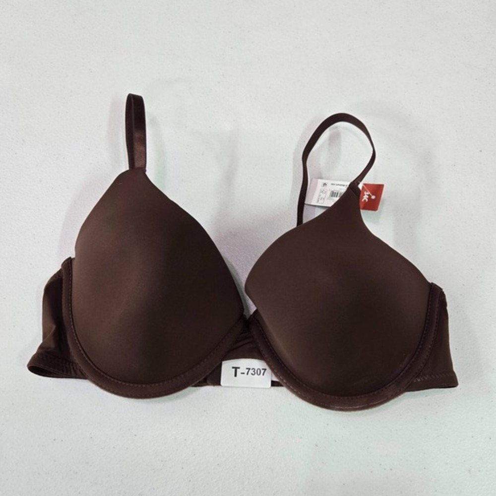 No Boundaries Women Bra 34C Brown Underwire Lightly Lined NWT‎